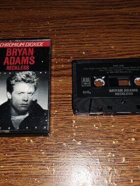 Bryan Adams- Reckless on cassette (A & M Records, 1984)